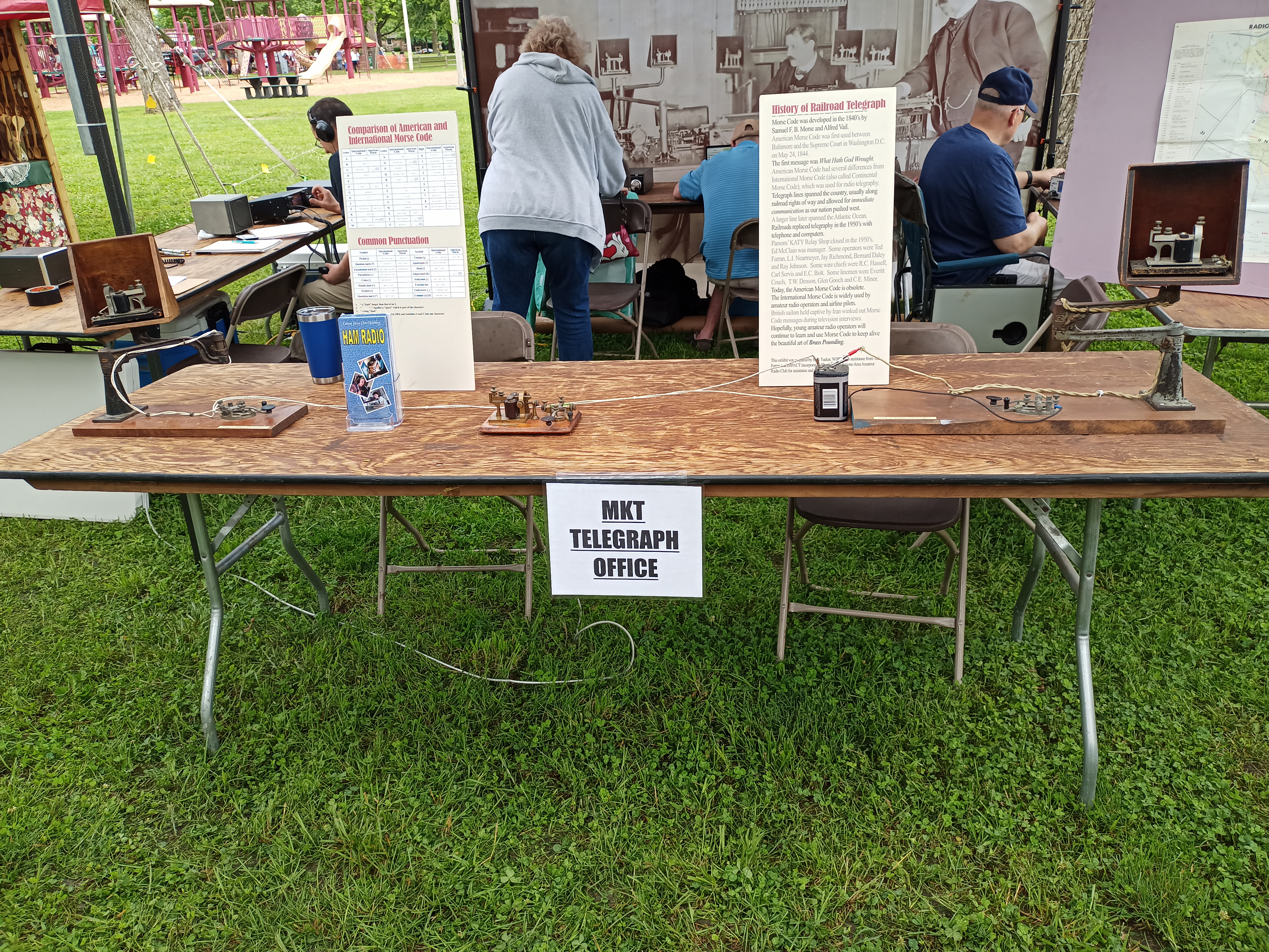 PAARC amateur radio equipment display